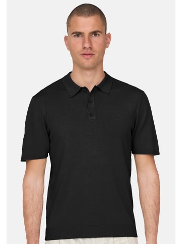 ONLY & SONS Poloshirt Wyler in Schwarz / dunkelblau