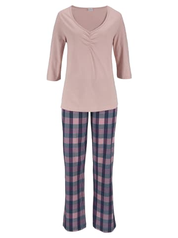 Vivance Active Pyjama in hellrosa-navy