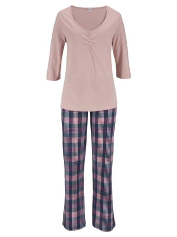 VIVANCE DREAMS Pyjama in hellrosa-navy