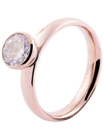 Adeliás Damen Ring aus Edelstahl in gold