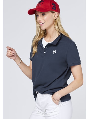 Polo Sylt Polo im puristischen Design mit Logo-Stickerei in Blau