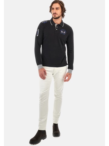 La Martina Poloshirt 'Wolfe' in schwarz