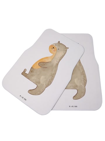 Mr. & Mrs. Panda Automatte Otter Bauch ohne Spruch in Weiß