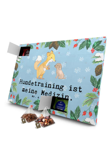 Mr. & Mrs. Panda Tee Adventskalender Fuchs Hundetraining mit Spruch in Eisblau