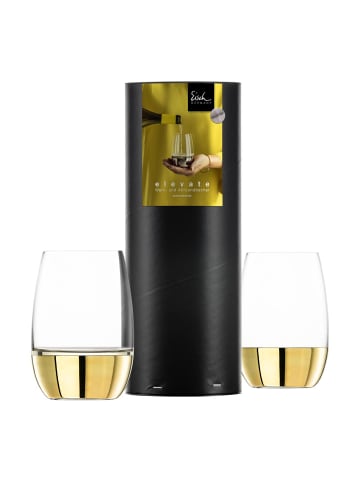 Eisch 2er Set Allround- / Weißweinbecher Elevate 340 ml in Gold