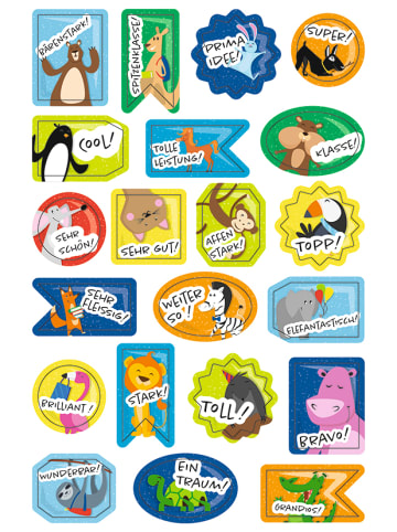 URSUS Sticker "BELOHNUNG", sortiert, 84 Sticker, 4 Bogen - ab 3 Jahren