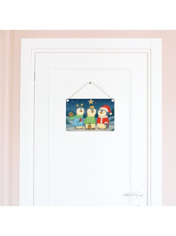 Mr. & Mrs. Panda Schild Winterzeit Heilige drei Könige Design oh... in Weiß