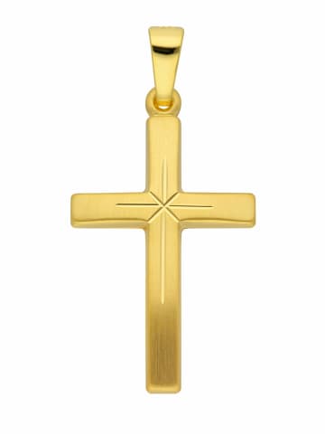 Adeliás 333 Gold Kreuz Anhänger in gold