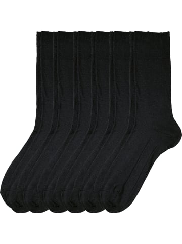 Erwin Müller Baumwolle Unisex-Socken 6 Paar in schwarz