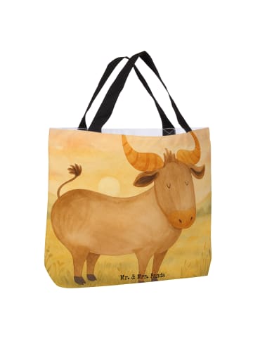 Mr. & Mrs. Panda Shopper Tasche Sternzeichen Stier Design ohne S... in Weiß