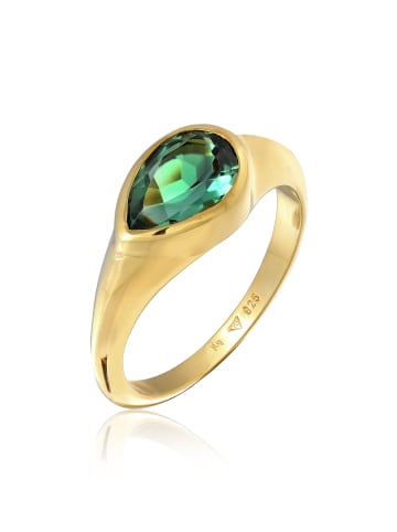 Elli Ring 925 Sterling Silber Siegelring in Gold