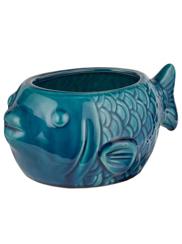 Butlers Blumentopf CORAL COAST Fisch in Blau