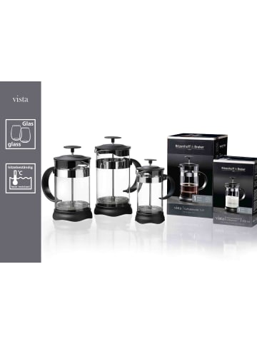 Ritzenhoff & Breker French Press Vista 1000 ml in transparent