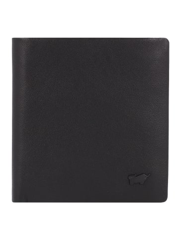 Braun Büffel Hannes Geldbörse RFID Schutz Leder 9.5 cm in schwarz