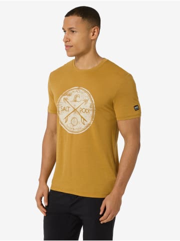 super.natural Merino T-Shirt SALT & ROCK in braun