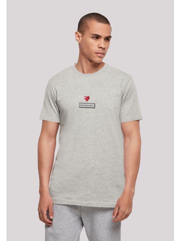 F4NT4STIC T-Shirt Happy New Year Level Up 23 Front in grau meliert