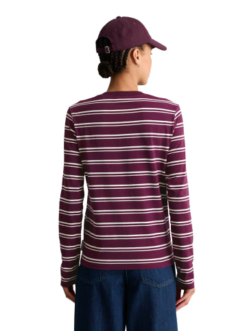 Marc O'Polo DENIM Gestreiftes Longsleeve regular in Dark Red