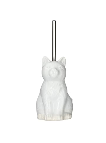 Wenko CAT WC-Bürste in Weiß, (B) 14 x (H) 22 x (L) 17 cm