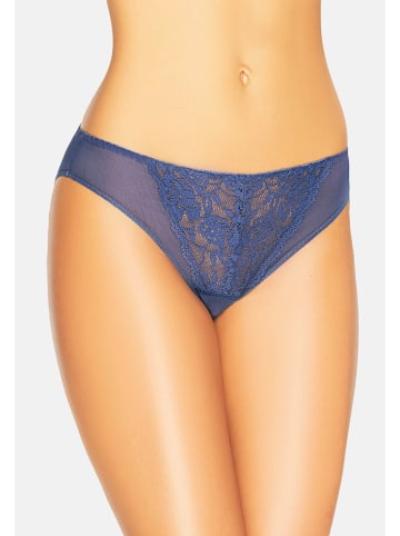 Teyli Mesh Slip mit floraler Spitze Glamour in blau