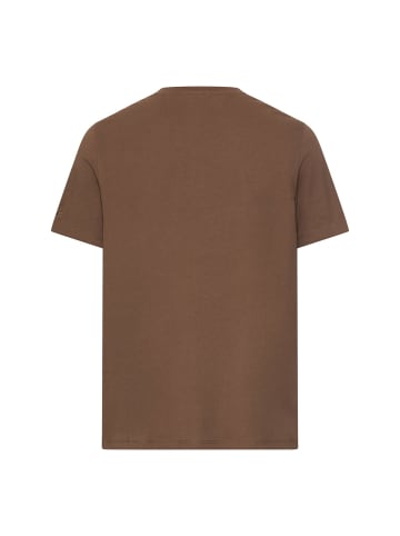 Camel Active T-Shirt mit Print in Schlammbraun