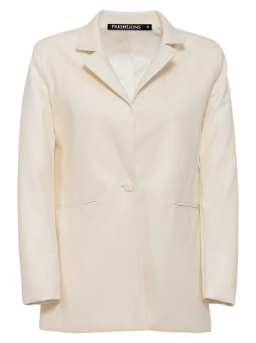 Freshlions Kunstleder Blazer Cintia in Creme