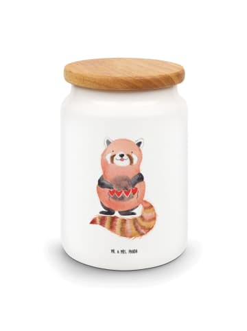 Mr. & Mrs. Panda Kaffeedose Roter Panda ohne Spruch in Weiß