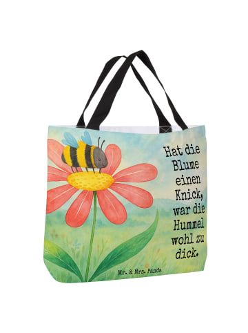 Mr. & Mrs. Panda Shopper Hummel Blume Design mit Spruch in Weiß