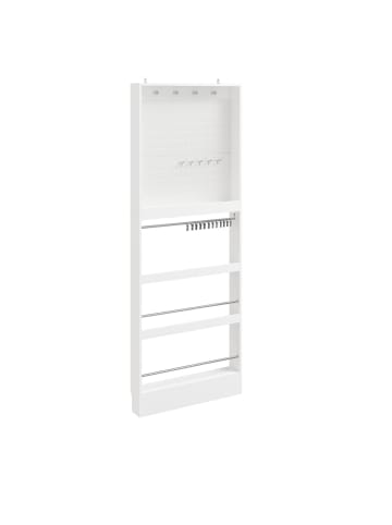 SoBuy Wandgarderobe in Reinweiß - (W) 12 x (H) 190 x (L) 70 cm