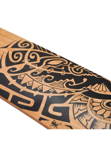 Apollo Twin Tip DT Longboard " Tuvalu Wood 38 Zoll " in holz/schwarz