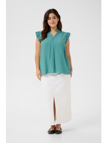 KAFFE curve Ärmellose Bluse KClyana Regular fit in Teal