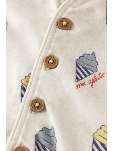 Noppies Strampler All Over Print in Oatmeal Melange