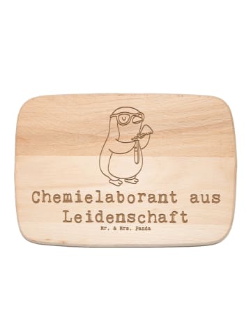 Mr. & Mrs. Panda Schneidebrett Holz Chemielaborant Leidenschaft ... in Transparent