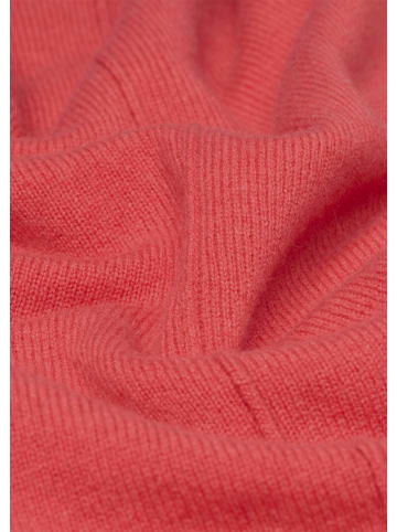 GOLDNER Kurzgröße:  Basicpullover mit V-Ausschnitt in koralle
