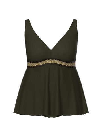 Ulla Popken Soft-BH in dunkel khaki
