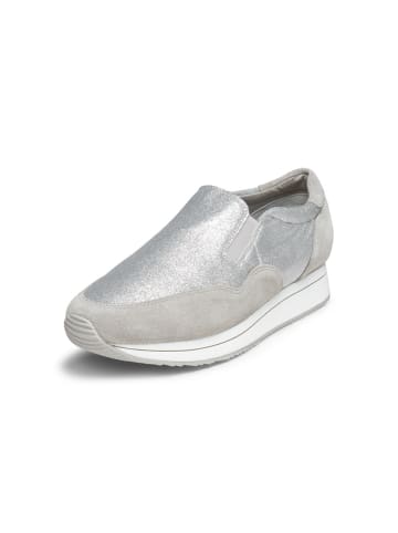 VITAFORM Echt Leder & vitaform Stretch Slipper in hellgrau
