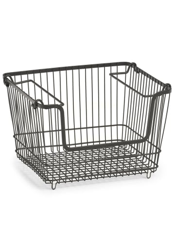 Zeller Korb für Obst und Gemüse in Schwarz, (B) 27 x (H) 21,5 x (L) 33 cm
