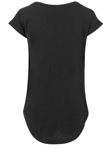 F4NT4STIC Long Cut T-Shirt Disney Logo Prinzessin in schwarz