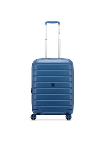 Roncato Relife 4 Rollen Kabinentrolley 55 cm mit Dehnfalte in blu retro