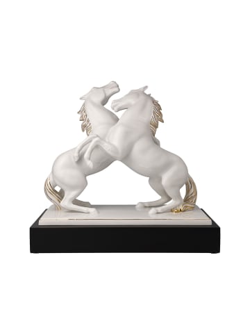 Goebel Dekofigur Pferde Artiste er Alegria Studio 8 Chevaux 32 cm in weiß-gold