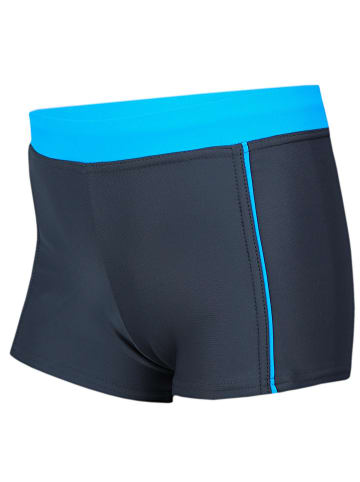 Aquarti Jungen Kinder Badehose Seitliche Paspel in schwarz/rot