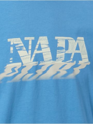 Napapijri T-Shirt Lodestar in blau beige - 0001