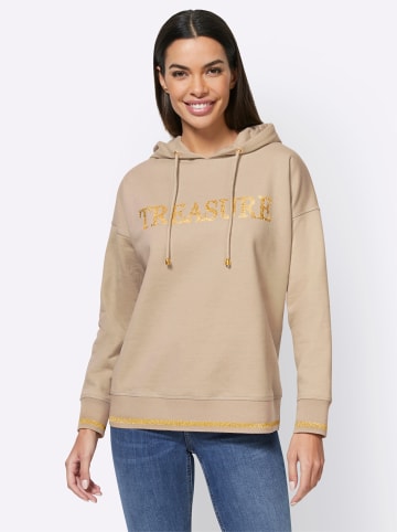 Heine Hoodie in sand-bedruckt