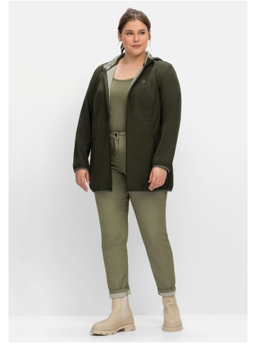 sheego Softshelljacke in dunkeloliv