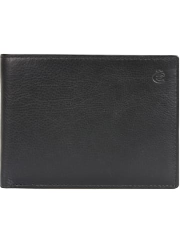 Esquire Eco Geldbörse III Leder 12 cm in schwarz