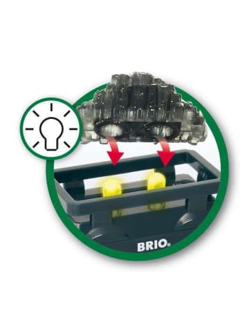 Brio Aktionsspiel BRIO World - Goldwaggon mit Licht Ab 3 Jahre in bunt