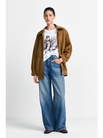 Rich & Royal T-Shirt in weiß braun