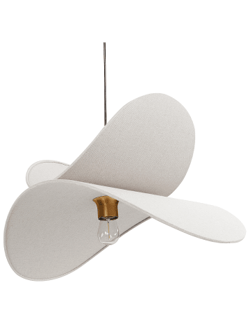 Beliani Pendelleuchten MASCOTA in Grau/Gold - (W) 61 x (H) 105 x (L) 61 cm