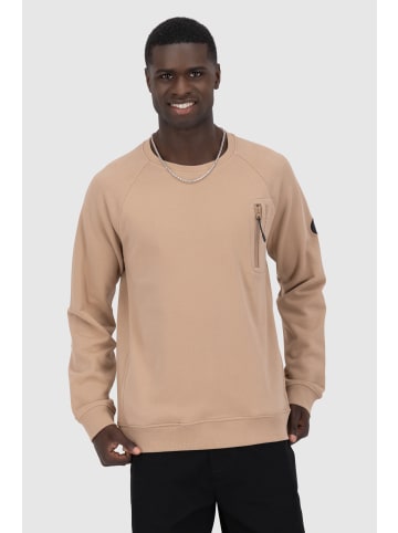 alife and kickin Rundhalspullover, Pullover FabioAK A in taupe