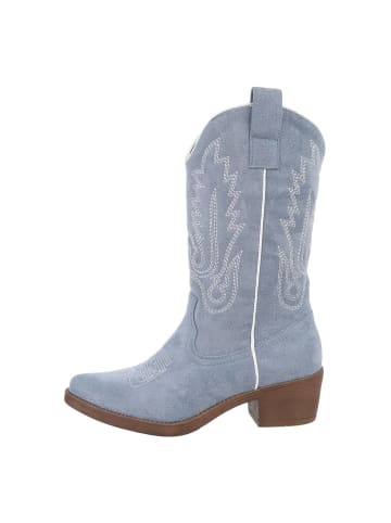 Ital-Design Stiefel in Hellblau