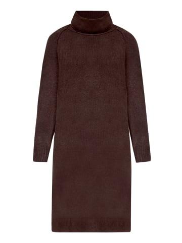 CARTOON Strickkleid mit Turtle Neck in Braun